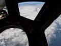 Cosmonaut shows space station hole to calm public
