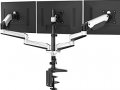 HUANUO Triple Monitor Stand Mount for Screens from 13 to 32 Inches.