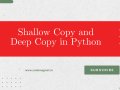 Master the art of copying in Python with our deep dive into shallow and deep copies. Learn how to manage data structures effectively and avoid unexpected behavior in your programs!
