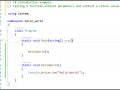 Introduction to C# — Part II: Calling Methods
