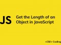 How to Get the Length of an Object in JavaScript
