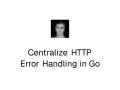 Centralize HTTP Error Handling in Go