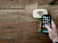This wooden NFC puck gets guests onto your Wi-Fi network without a password