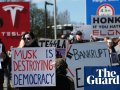 Global protests against Tesla CEO Elon Musk – video