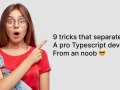 9 tricks that separate a pro Typescript developer from an noob ?