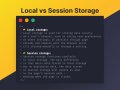 What is The Difference Between Local and Session Storage