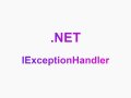 Handling Exceptions in .NET 8 Using IExceptionHandler