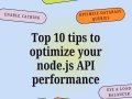 Top 10 tips to optimize your node.js API performance