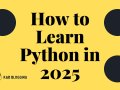 How to Learn Python in 2025: A Practical Guide