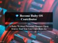 ? A Ruby Written Personal Finance Open Source Tool You Can Contribute To