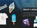New: Merch store and sticker pack