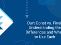“Dart Const vs. Final: Understanding the Differences and When to Use Each”