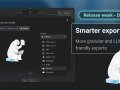 New: Smarter exports