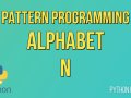 How to Print Alphabet N in Python?