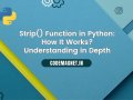 Unlock the full potential of your strings with Python’s strip() function! Dive deep into its mechanics and see how it can streamline your coding tasks.