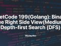 LeetCode 199(Golang): Binary Tree Right Side View(Medium): Depth-first Search (DFS)