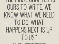Crafting Tomorrow: The Pen Lies with Us