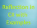 Reflection in C# with Examples
