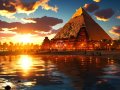 A hidden Nile branch that may have carried stones for pyramids has been discovered by scientists