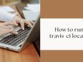 How to run travis-ci locally