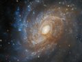 Hubble Spots a Galaxy Hidden in a Dark Cloud