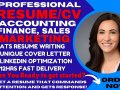I will craft resume for sales, banking, accounting,, finance, director, inside sales