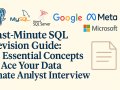 Last-Minute SQL Revision Guide: 23 Essential Concepts to Ace Your Data Analyst Interview
