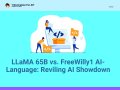 LLaMA 65B vs. FreeWilly1 AI-Language: Reviling AI Showdown