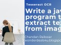 Write a java program to extract text from image