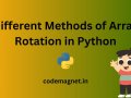 Unlock the secrets of efficient data manipulation with our comprehensive guide to array rotation in Python. Master five powerful techniques to elevate your coding skills today!