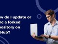 How do I update or sync a forked repository on GitHub?
