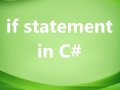 if statement in C#
