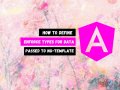 How to Define and Enforce Types for Data Passed To ng-template.