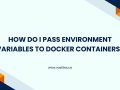 How do I pass environment variables to Docker containers?