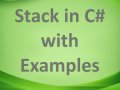Stack in C# with Examples