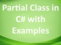 Partial Class in C# with Examples