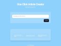 Enhance Your Content Creation with BuildAI: The One-Click Article Creator