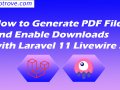 How to Generate PDF Files and Enable Downloads with Laravel 11 Livewire 3