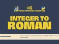 Weekly Wisdom: Integer to Roman