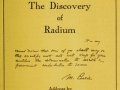 The Discovery of Radium by Marie Curie