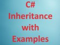 C# Inheritance with Examples