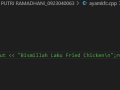 Tutorial cara membuat sebuah Program Ayam Goreng menggunakan Fungsi Struct dengan Menggunakan C++