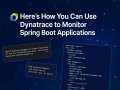 Here’s How You Can Use Dynatrace to Monitor Spring Boot Applications