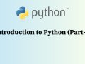 Introduction to Python (Part-I)
