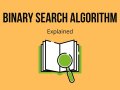 what is BINARY SEARCH ?