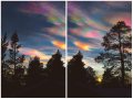 Weird Rainbow Clouds Appear in Sky