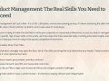 Product Management: The Real Skills You Need to Succeed