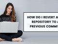 How do I revert a Git repository to a previous commit?