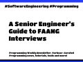 ? Programming Weekly #379: A Senior Engineer’s Guide to FAANG Interviews