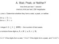 1950A - Stair, Peak, or Neither? CodeForces Solution in C++